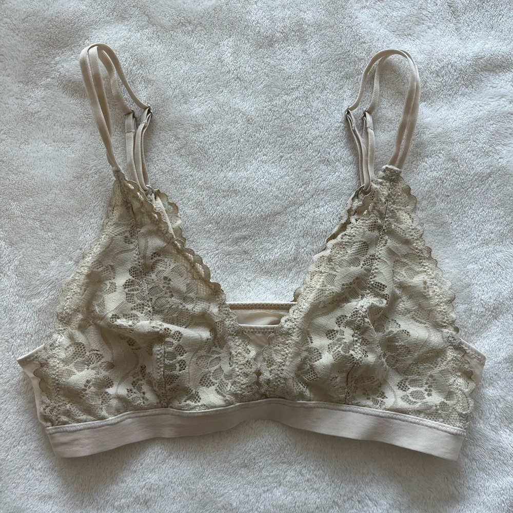 Light Beige Lace Aerie Bralette